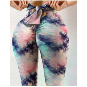 Hip-Lifting Sweatpants Leggings Women's Yoga Pants Stretch Fitness Pants (Option: S-P1001)