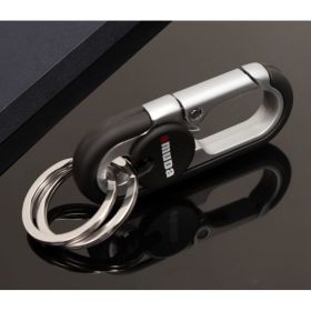 Meida Men's Car Keychain Solid Metal Waist Hanging (Option: 3746Black)