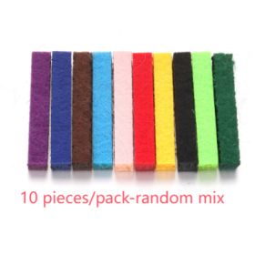 Aromatherapy Pendant Perfume Bottle Essential Oil Titanium Steel (Option: 10 cotton pads)