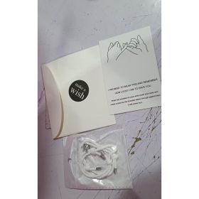 Simple Nylon Love Magnetic Bracelet (Option: White with envelope)