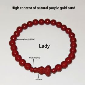 7 Styles Of Cinnabar Bracelets 8mm And 6MM (Option: Gourd-6mm)