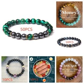 Women's versatile casual beaded bracelet (Option: Set)