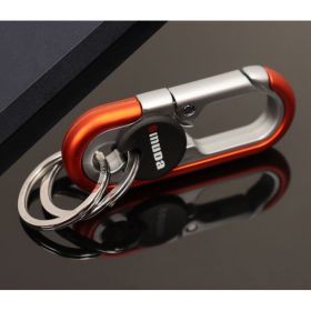 Meida Men's Car Keychain Solid Metal Waist Hanging (Option: 3746Orange)