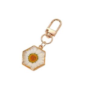 Ecofriendly Acrylic Keychain With Tassel With Brass Ring (Option: Yellow)
