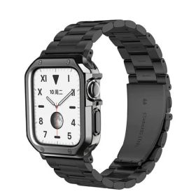 Stainless Steel For Watch IWatch Band (Option: Black-45mm)