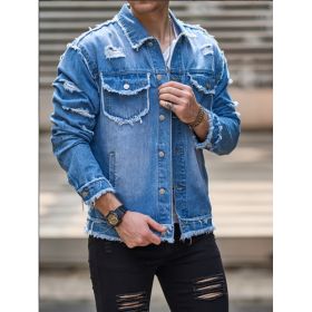 Form-fitting Denim Jacket For Men (Option: Y100S)