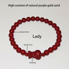 7 Styles Of Cinnabar Bracelets 8mm And 6MM (Option: Lucky bag-6mm)