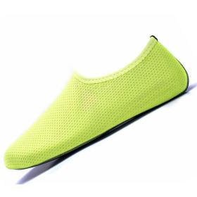 Summer Outdoor Water Sports Shoes For Men Women Kids,Barefoot Beach,Swim Surf Dive QuickDry Aqua Yoga Socks (Option: Green-XL)