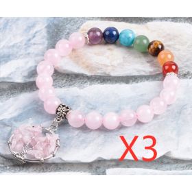 Crystal Beaded Bracelet (Option: Seven chakras 3PCS)