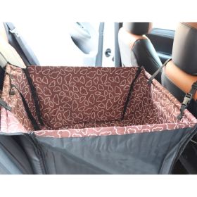 Pet Car MatDog Car MatDog Mat Rear Row Single Seat Foldable Double-layer Dog Car Mat (Option: Coffee cloud)