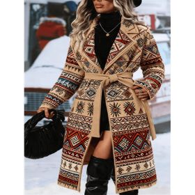 Fashionable Casual Long Coat (Option: Brown5-S)
