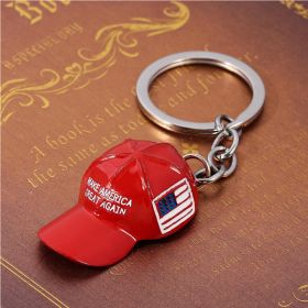 6PCS Trump Redcap Keychain Pendant Hanging Ornament (Option: Logo)