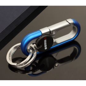 Meida Men's Car Keychain Solid Metal Waist Hanging (Option: 3746Blue)