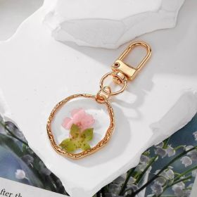 Ecofriendly Acrylic Keychain With Tassel With Brass Ring (Option: Green)