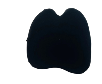 Memory Foam Seat Cushion Breathable Beautiful Buttocks Chair (Option: Black waist support)