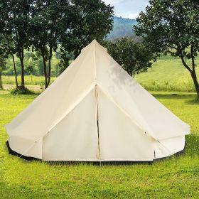 16.5' Large Family Tent 10 Persons Waterproof Teepee Bell Tents Hunting Camp Huge Four Season (Color: General)