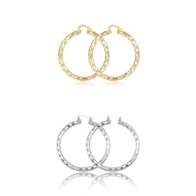 European And American Minimal Art Design Circle Shape Electroplating 18K Gold (Option: Suit)