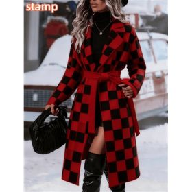 Fashionable Casual Long Coat (Option: Red-S)