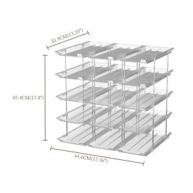 Household Transparent Multi-layer Stackable Can Storage Rack (Option: 5 Layers)