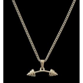 Necklaces (Option: Silver-Dumbbell necklace)