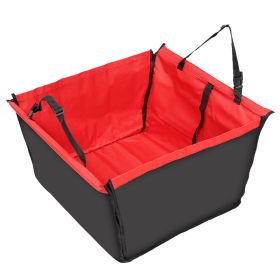Pet Car MatDog Car MatDog Mat Rear Row Single Seat Foldable Double-layer Dog Car Mat (Option: Red)