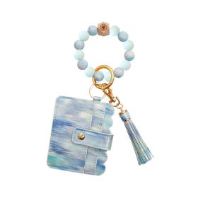 Silicone Bracelet Wrist Keychain Pendant (Option: K68447 Blue)