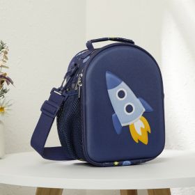 Cute Lunch Insulated Bag, Portable Outdoor Makeup Bag, Insulated And Cold, Suitable For Holding Lunch And Cold Drinks, Also A Cute Backpack For Childr (Option: Dark Blue)