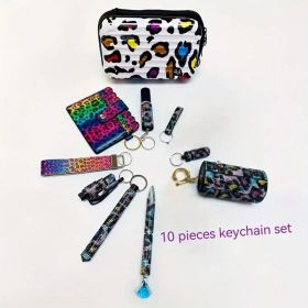 10 Pieces Keychain Set (Option: Keychain set)