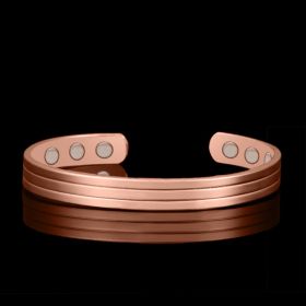 SOURCE Health Bracelet Magnet Simple Men And Women (Option: Rose Gold 6Magnetic)