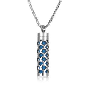 Aromatherapy Pendant Perfume Bottle Essential Oil Titanium Steel (Option: N0467)