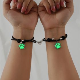 Luminous Dog Claw Pendant Love Magnetic Buckle Attracts (Option: Green)
