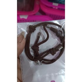 Simple Nylon Love Magnetic Bracelet (Option: Brown with envelope)