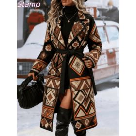 Fashionable Casual Long Coat (Option: Black8-M)