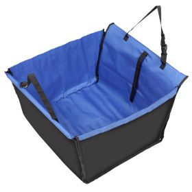 Pet Car MatDog Car MatDog Mat Rear Row Single Seat Foldable Double-layer Dog Car Mat (Option: Blue)