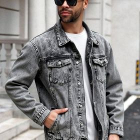 Form-fitting Denim Jacket For Men (Option: Y104S)