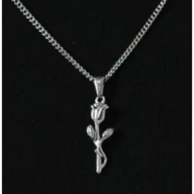 Necklaces (Option: Silver-Rosenecklace)