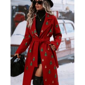 Fashionable Casual Long Coat (Option: S-Red3)