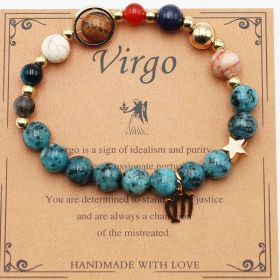 Eight Planets 12 Constellation Bracelet Natural Stone Hemp Stone (Option: Viego Hemp Stone)