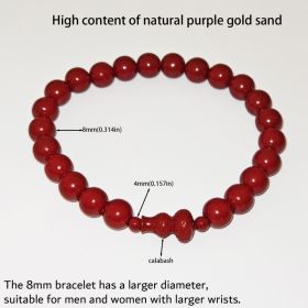 7 Styles Of Cinnabar Bracelets 8mm And 6MM (Option: Gourd-8mm)
