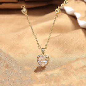 Light Luxury Minority High Sense Fashion Necklace Temperament Clavicle Chain Gift (Option: Gold)