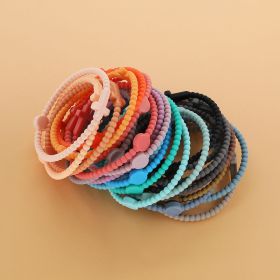 Simple Thin Cross Silicone Bracelet (Option: 7pcs)