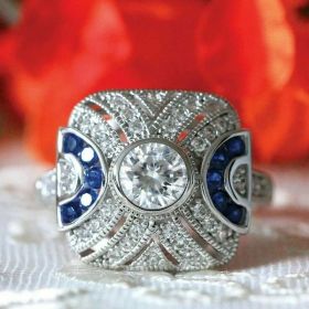 Blue topaz ring (Option: Blue 2-7)