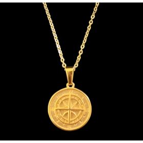 Necklaces (Option: Gold-Compass necklace)