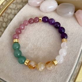 Universal Natural Stone Bracelet Citrine Dongling Stone Malachite Bracelet (Option: Cz014)