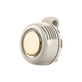 800mAH Mini Portable Silent Bladeless Fan Small Clip On Shirt Waist Adjustable Rotatable Camping Fan 3 Speed Type-C (Option: 1Pack)