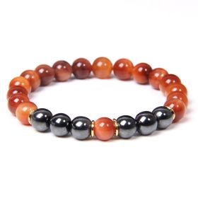 Black Gallstone Bracelet Tiger Eye Energy Fitness Men's Gift Jewelry (Option: 3 Style)