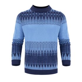 Men's Knitted Sweater Fashion Long-sleeved Pullover Tops Fall And Winter Clothing (Option: 2 Style-S)