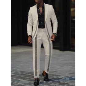 Mens New Autumn Slim-Fit Two-Piece Suit (Option: G111P026-S)