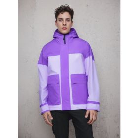 Outdoor Assault Suit Windproof And Waterproof (Option: Purple-S)