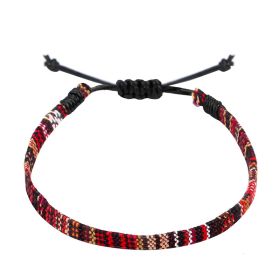 Hand Woven Rainbow Color Anklet Bohemian Style (Option: T)